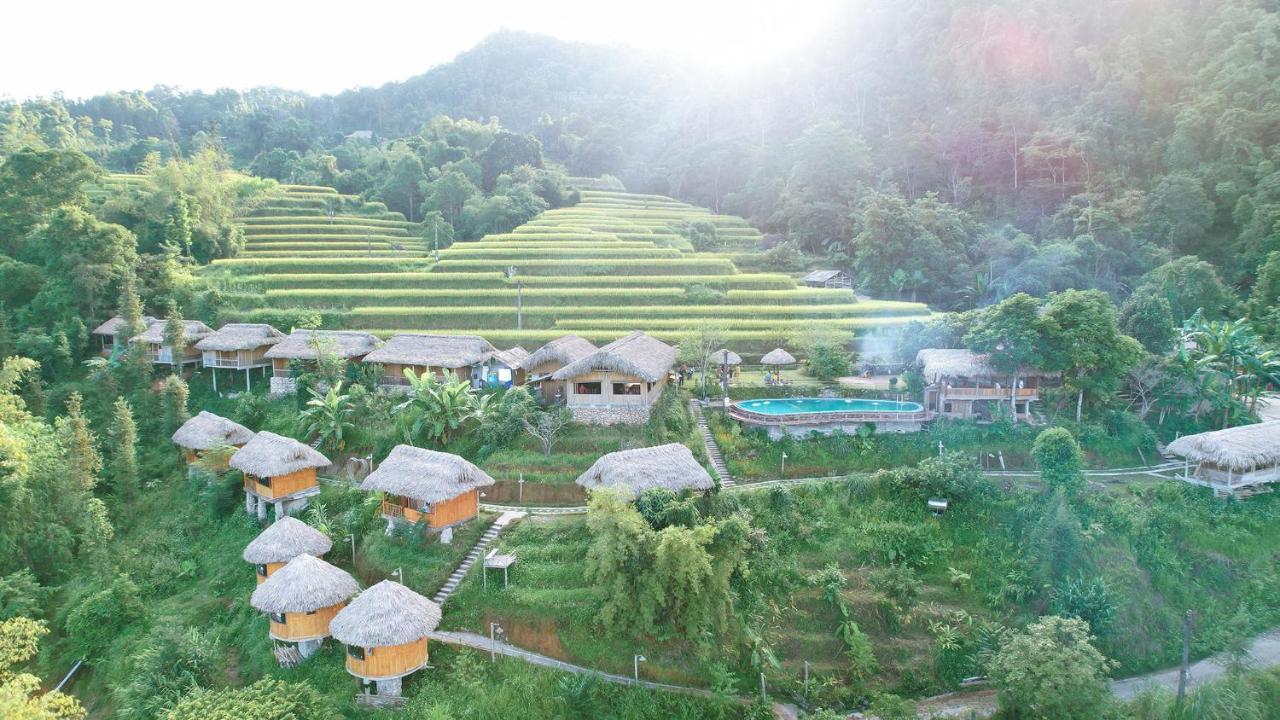 Hoàng Su Phì Bungalow Esterno foto